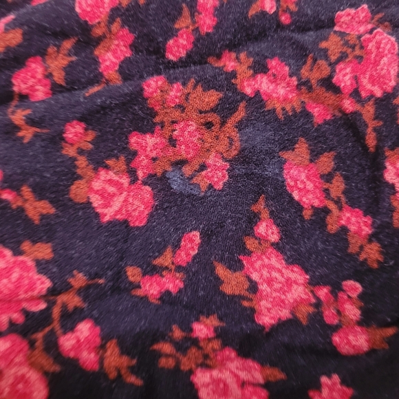 Mossimo Witchy Dark Romantic Fairy Grunge Flutter Sleeve Top Black & Red - Picture 11 of 11